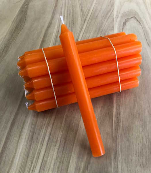Vela bujía naranja